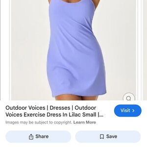 Outdoor Voices Lilac Exercise Dress